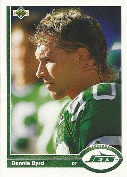 Dennis Byrd New York Jets 1991 Upper Deck NFL #46
